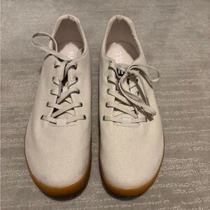 NOBULL Mens Cream Canvas Sneakers